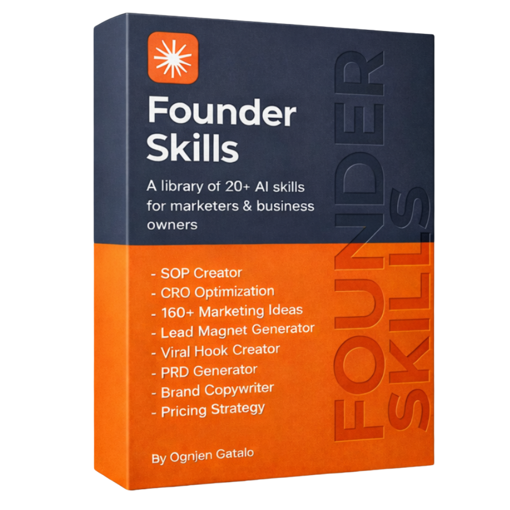 Founder Skills — A library of 20+ AI skills for marketers and business owners